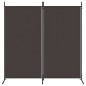 vidaXL Biombo divisor de 2 paneles de tela marrón 175x180 cm vidaXL Biombo divisor de 2 paneles de tela marrón 175x180 cm