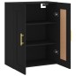 vidaXL Armario de pared madera de ingeniería negro 69,5x34x90 cm vidaXL Armario de pared madera de ingeniería negro 69,5x34x90 cm