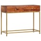 vidaXL Mesa consola de madera maciza de acacia 100x35x76 cm vidaXL Mesa consola de madera maciza de acacia 100x35x76 cm