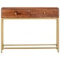 vidaXL Mesa consola de madera maciza de acacia 100x35x76 cm vidaXL Mesa consola de madera maciza de acacia 100x35x76 cm
