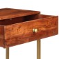 vidaXL Mesa consola de madera maciza de acacia 100x35x76 cm vidaXL Mesa consola de madera maciza de acacia 100x35x76 cm