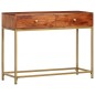 vidaXL Mesa consola de madera maciza de acacia 100x35x76 cm vidaXL Mesa consola de madera maciza de acacia 100x35x76 cm