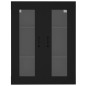 vidaXL Armario de pared colgante negro 69,5x34x90 cm vidaXL Armario de pared colgante negro 69,5x34x90 cm