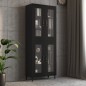 vidaXL Armario de pared colgante negro 69,5x34x90 cm vidaXL Armario de pared colgante negro 69,5x34x90 cm