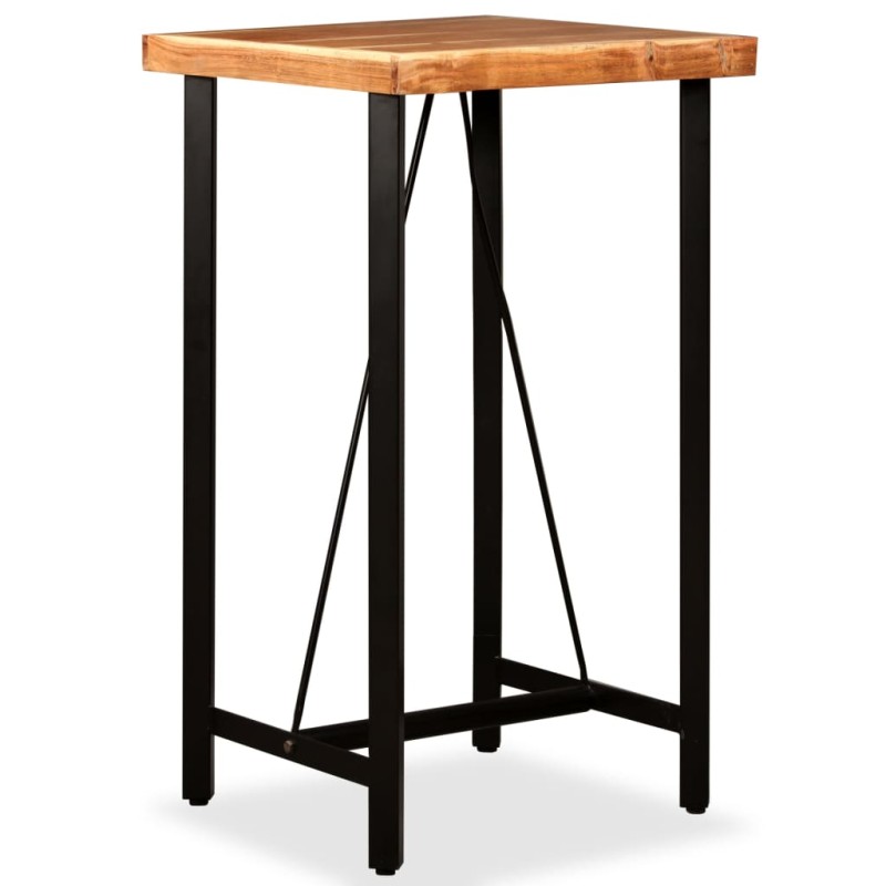 vidaXL Mesa de bar de madera maciza de acacia 60x60x107 cm vidaXL Mesa de bar de madera maciza de acacia 60x60x107 cm