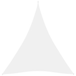 vidaXL Toldo de vela triangular tela Oxford blanco 4x5x5 m