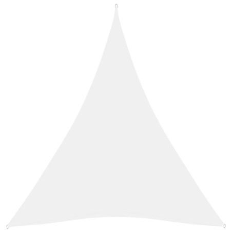 vidaXL Toldo de vela triangular tela Oxford blanco 4x5x5 m
