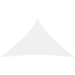vidaXL Toldo de vela triangular tela Oxford blanco 4x5x5 m