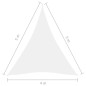 vidaXL Toldo de vela triangular tela Oxford blanco 4x5x5 m vidaXL Toldo de vela triangular tela Oxford blanco 4x5x5 m