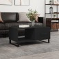 vidaXL Mesa de centro madera contrachapada negro 90x50x40 cm vidaXL Mesa de centro madera contrachapada negro 90x50x40 cm