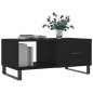 vidaXL Mesa de centro madera contrachapada negro 90x50x40 cm vidaXL Mesa de centro madera contrachapada negro 90x50x40 cm