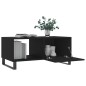 vidaXL Mesa de centro madera contrachapada negro 90x50x40 cm vidaXL Mesa de centro madera contrachapada negro 90x50x40 cm
