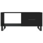 vidaXL Mesa de centro madera contrachapada negro 90x50x40 cm vidaXL Mesa de centro madera contrachapada negro 90x50x40 cm
