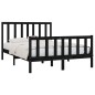 vidaXL Estructura de cama de madera maciza negra 140x200 cm vidaXL Estructura de cama de madera maciza negra 140x200 cm
