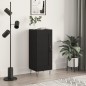 vidaXL Aparador de madera contrachapada negro 34,5x34x90 cm vidaXL Aparador de madera contrachapada negro 34,5x34x90 cm