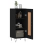 vidaXL Aparador de madera contrachapada negro 34,5x34x90 cm vidaXL Aparador de madera contrachapada negro 34,5x34x90 cm