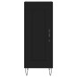 vidaXL Aparador de madera contrachapada negro 34,5x34x90 cm vidaXL Aparador de madera contrachapada negro 34,5x34x90 cm