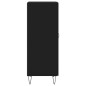 vidaXL Aparador de madera contrachapada negro 34,5x34x90 cm vidaXL Aparador de madera contrachapada negro 34,5x34x90 cm