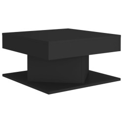 vidaXL Mesa de centro madera contrachapada negro 57x57x30 cm