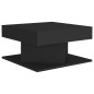 vidaXL Mesa de centro madera contrachapada negro 57x57x30 cm vidaXL Mesa de centro madera contrachapada negro 57x57x30 cm