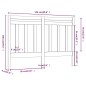 vidaXL Cabecero de cama madera maciza de pino 126x4x100 cm vidaXL Cabecero de cama madera maciza de pino 126x4x100 cm
