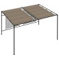 vidaXL Cenador con techo retráctil gris taupe 3x4x2,3 m 180 g/m² vidaXL Cenador con techo retráctil gris taupe 3x4x2,3 m 180 g/m²