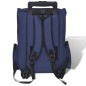 vidaXL Carrito trolley plegable multiusos para mascotas azul