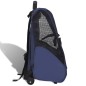 vidaXL Carrito trolley plegable multiusos para mascotas azul