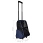 vidaXL Carrito trolley plegable multiusos para mascotas azul