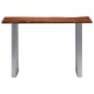 vidaXL Mesa consola 115x35x76 cm madera maciza de acacia y hierro vidaXL Mesa consola 115x35x76 cm madera maciza de acacia y hierro