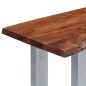 vidaXL Mesa consola 115x35x76 cm madera maciza de acacia y hierro vidaXL Mesa consola 115x35x76 cm madera maciza de acacia y hierro