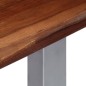vidaXL Mesa consola 115x35x76 cm madera maciza de acacia y hierro vidaXL Mesa consola 115x35x76 cm madera maciza de acacia y hierro