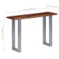 vidaXL Mesa consola 115x35x76 cm madera maciza de acacia y hierro vidaXL Mesa consola 115x35x76 cm madera maciza de acacia y hierro