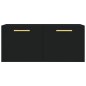 vidaXL Armario de pared madera de ingeniería negro 80x36,5x35 cm vidaXL Armario de pared madera de ingeniería negro 80x36,5x35 cm