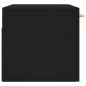 vidaXL Armario de pared madera de ingeniería negro 80x36,5x35 cm vidaXL Armario de pared madera de ingeniería negro 80x36,5x35 cm