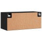 vidaXL Armario de pared madera de ingeniería negro 80x36,5x35 cm vidaXL Armario de pared madera de ingeniería negro 80x36,5x35 cm