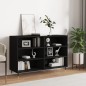 vidaXL Aparador de madera contrachapada negro 103,5x35x70 cm vidaXL Aparador de madera contrachapada negro 103,5x35x70 cm
