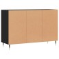 vidaXL Aparador de madera contrachapada negro 103,5x35x70 cm vidaXL Aparador de madera contrachapada negro 103,5x35x70 cm