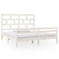 vidaXL Estructura de cama de madera maciza blanca 180x200 cm vidaXL Estructura de cama de madera maciza blanca 180x200 cm