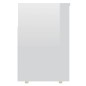 vidaXL Banco zapatero contrachapado blanco brillante 105x30x45 cm vidaXL Banco zapatero contrachapado blanco brillante 105x30x45 cm