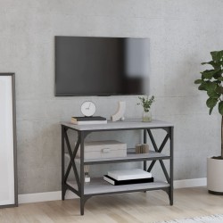 vidaXL Mueble de TV madera contrachapada gris Sonoma 60x40x50 cm