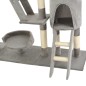 vidaXL Rascador para gatos con poste de sisal 230-250 cm gris