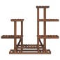 vidaXL Soporte para flores madera maciza abeto 95x25x96 cm vidaXL Soporte para flores madera maciza abeto 95x25x96 cm