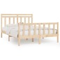 vidaXL Estructura de cama madera maciza de pino 150x200 cm vidaXL Estructura de cama madera maciza de pino 150x200 cm