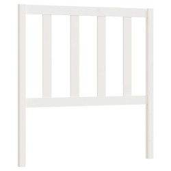 vidaXL Cabecero de cama madera maciza de pino blanco 96x4x100 cm