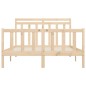 vidaXL Estructura de cama madera maciza de pino 150x200 cm vidaXL Estructura de cama madera maciza de pino 150x200 cm