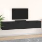 vidaXL Armarios de pared 2 uds contrachapada negro 100x36,5x35 cm vidaXL Armarios de pared 2 uds contrachapada negro 100x36,5x35 cm