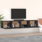 vidaXL Armarios de pared 2 uds contrachapada negro 100x36,5x35 cm vidaXL Armarios de pared 2 uds contrachapada negro 100x36,5x35 cm