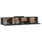 vidaXL Armarios de pared 2 uds contrachapada negro 100x36,5x35 cm vidaXL Armarios de pared 2 uds contrachapada negro 100x36,5x35 cm