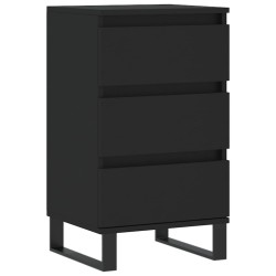 vidaXL Aparador madera de ingeniería negro 40x35x70 cm